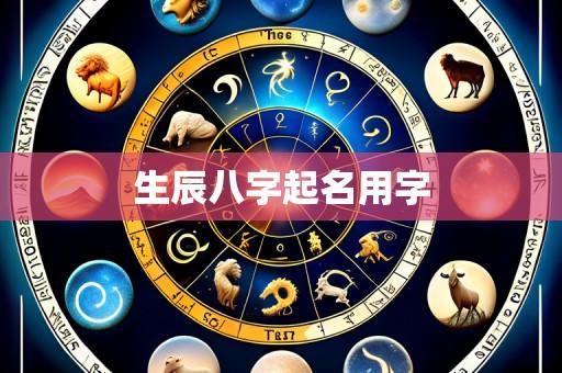 生辰八字起名用字