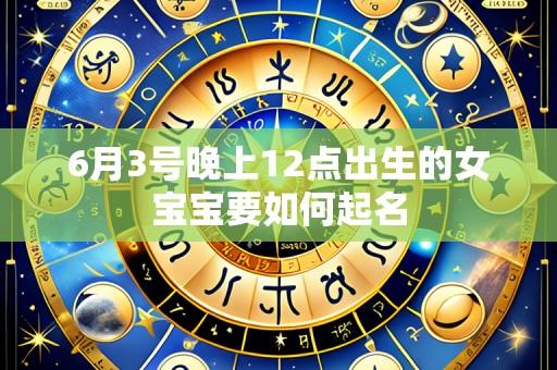 6月3号晚上12点出生的女宝宝要如何起名