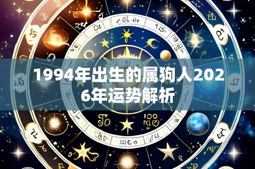 1994年出生的属狗人2026年运势解析