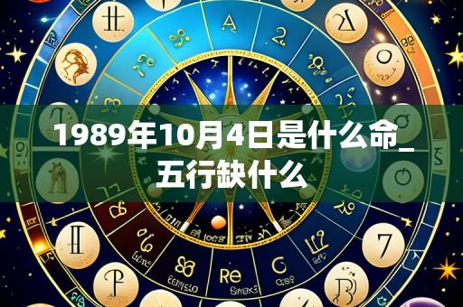 1989年10月4日是什么命_五行缺什么