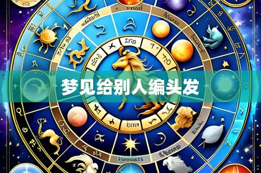 梦见给别人编头发