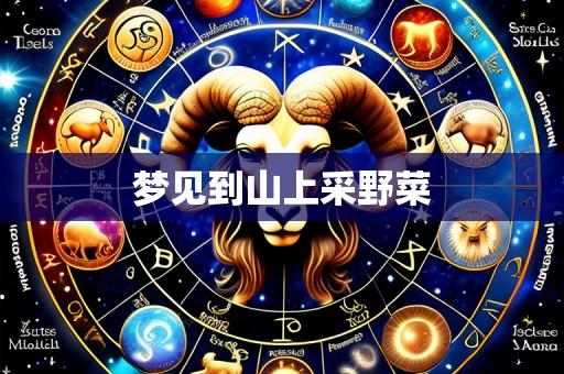 梦见到山上采野菜
