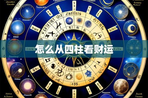 怎么从四柱看财运