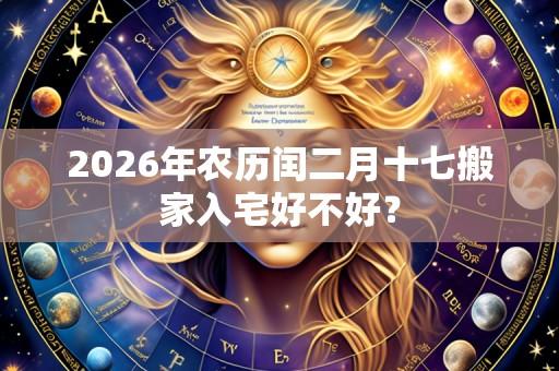 2026年农历闰二月十七搬家入宅好不好?