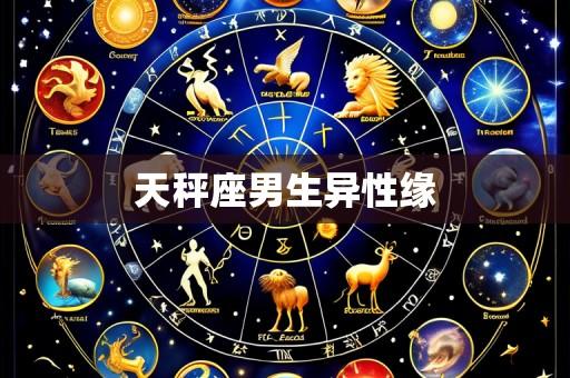 天秤座男生异性缘