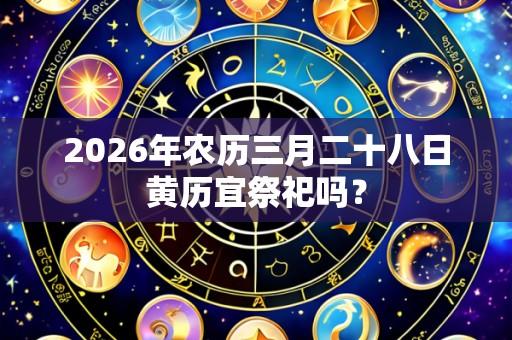 2026年农历三月二十八日黄历宜祭祀吗？