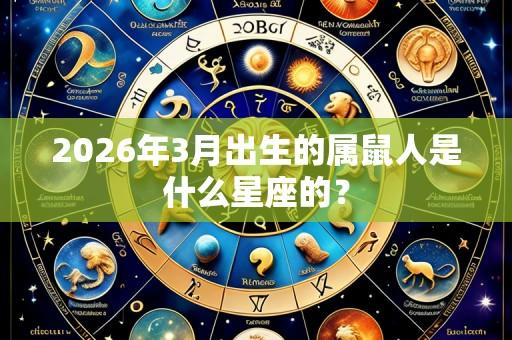 2026年3月出生的属鼠人是什么星座的?
