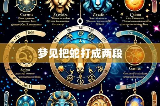 梦见把蛇打成两段