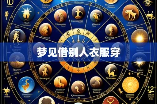 梦见借别人衣服穿