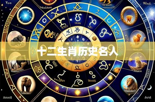十二生肖历史名人