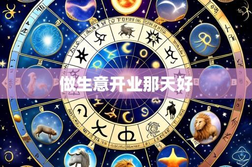 做生意开业那天好