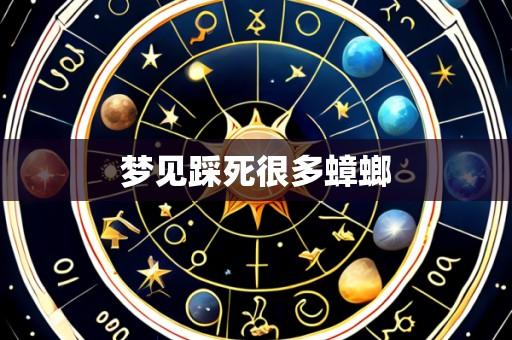 梦见踩死很多蟑螂