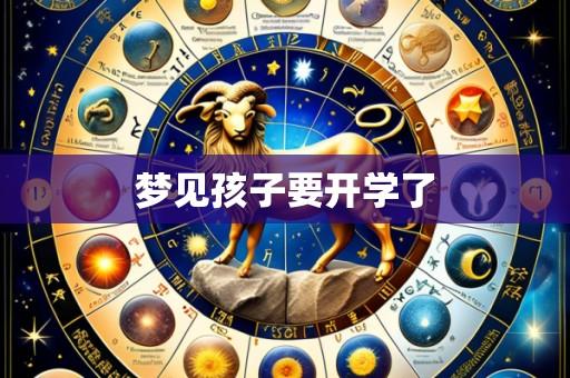 梦见孩子要开学了