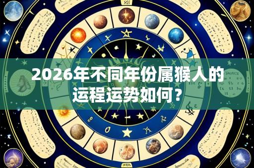2026年不同年份属猴人的运程运势如何？