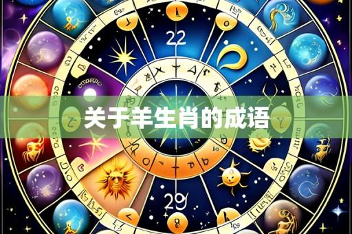 关于羊生肖的成语