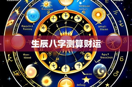 生辰八字测算财运