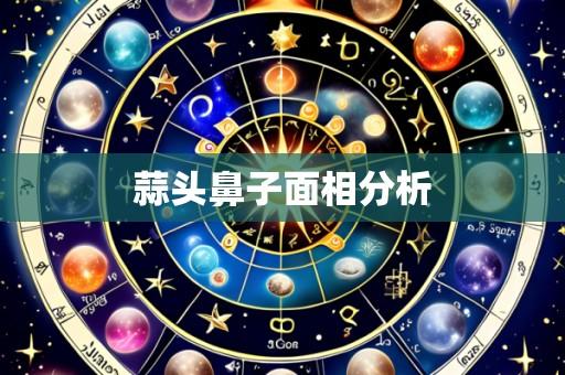 蒜头鼻子面相分析