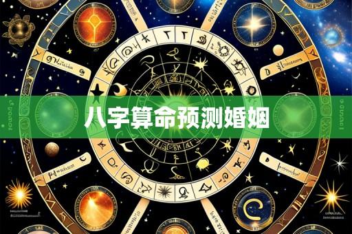 八字算命预测婚姻