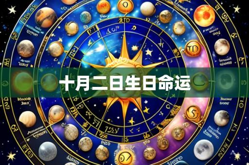 十月二日生日命运