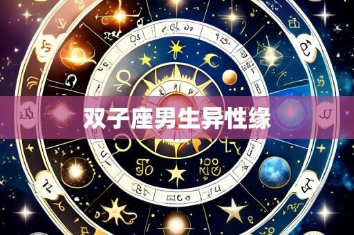 双子座男生异性缘