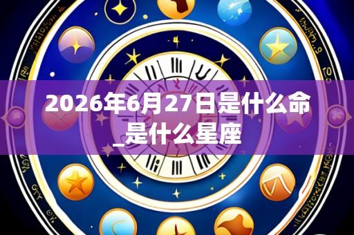 2026年6月27日是什么命_是什么星座