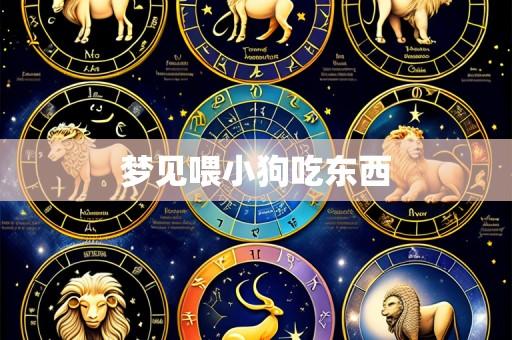 梦见喂小狗吃东西