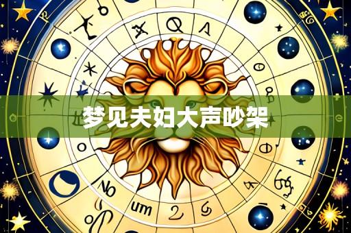梦见夫妇大声吵架