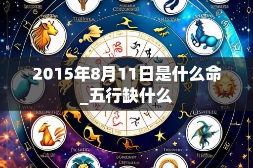 2015年8月11日是什么命_五行缺什么