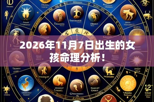 2026年11月7日出生的女孩命理分析!