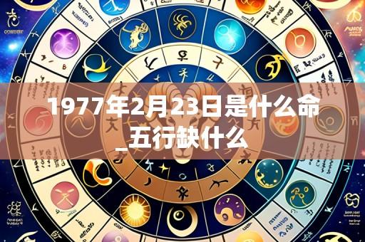 1977年2月23日是什么命_五行缺什么
