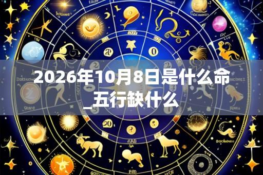 2026年10月8日是什么命_五行缺什么
