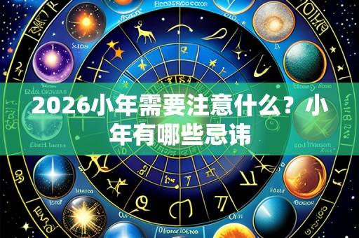 2026小年需要注意什么？小年有哪些忌讳