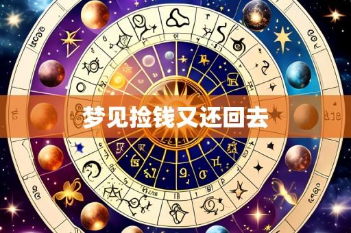 梦见捡钱又还回去
