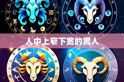 人中上窄下宽的男人