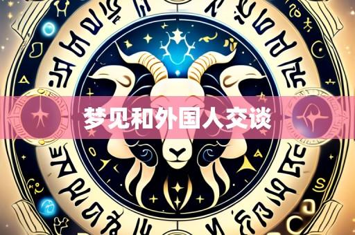 梦见和外国人交谈