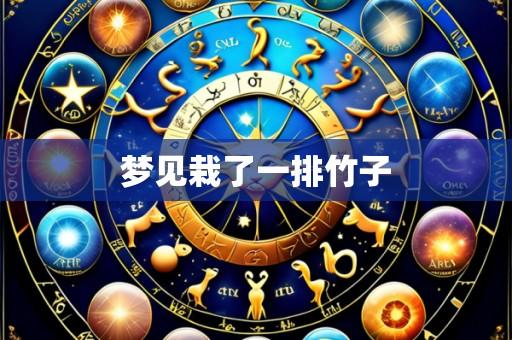 梦见栽了一排竹子