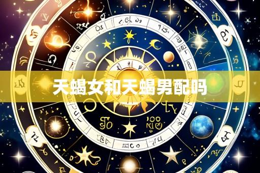 天蝎女和天蝎男配吗