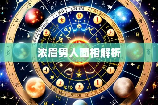浓眉男人面相解析