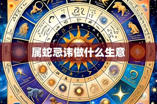 属蛇忌讳做什么生意
