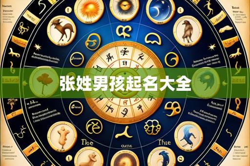 张姓男孩起名大全