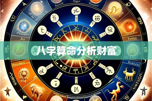 八字算命分析财富