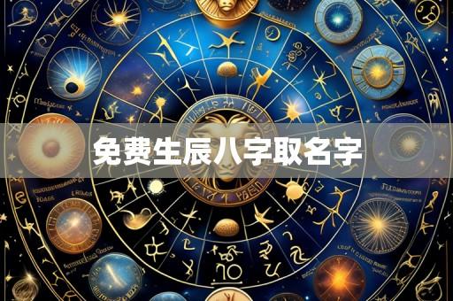 免费生辰八字取名字