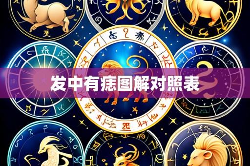 发中有痣图解对照表