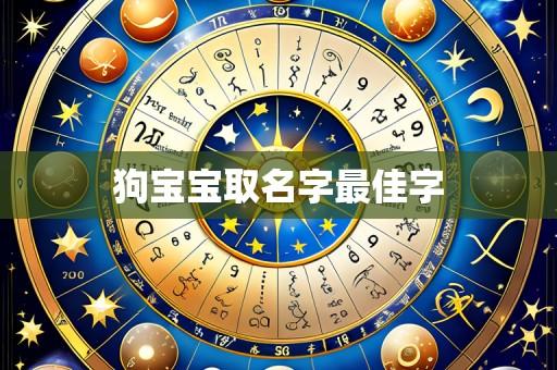 狗宝宝取名字最佳字