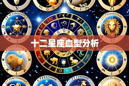 十二星座血型分析