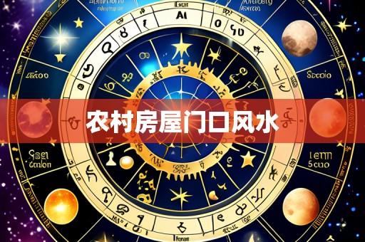 农村房屋门口风水