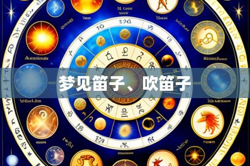 梦见笛子、吹笛子