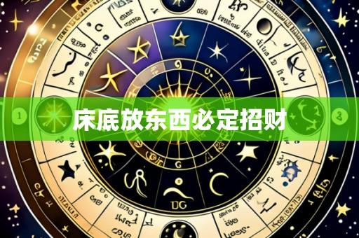 床底放东西必定招财