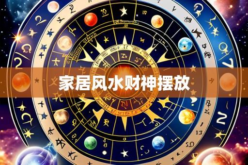 家居风水财神摆放