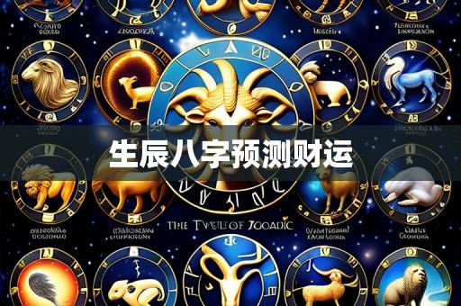 生辰八字预测财运
